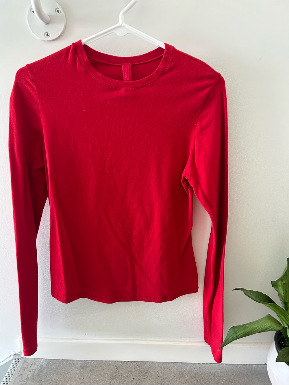 SKIMS Cotton Jersey Long Sleeve T-shirt
